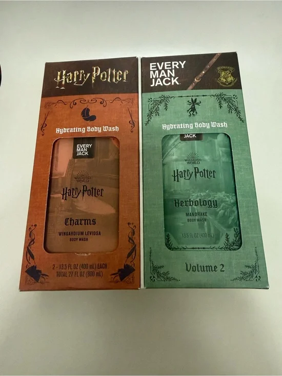 Harry Potter x Every Man Jack Hydrating Body Wash Duo - Orange & Green