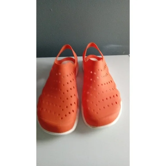 Orange Clogs Sandals Slip On Water Shoes Beach Pool Summer Comfort