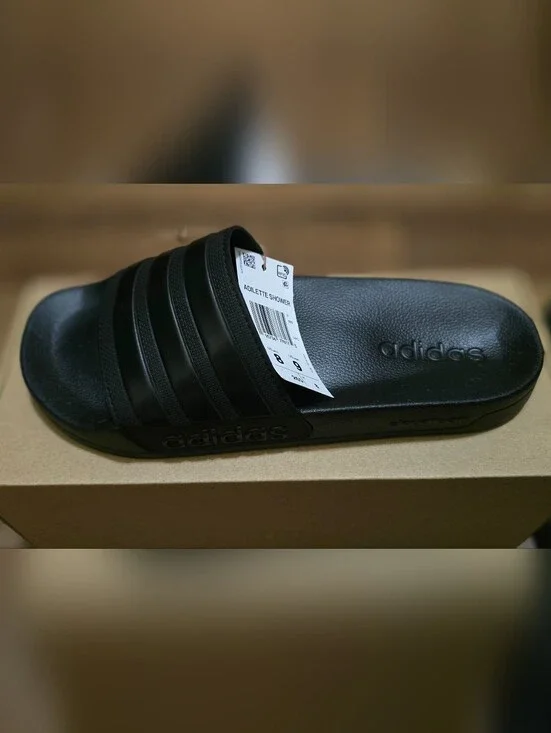 Adilette Comfort 2.0 Slides - Black Mens 8 Womens 9