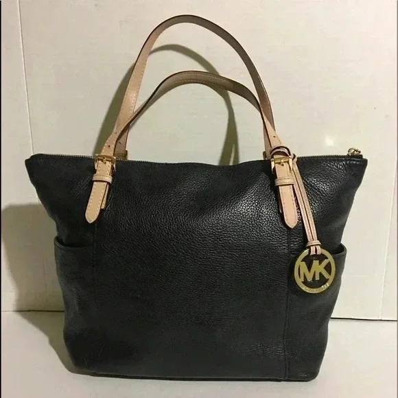 Michael kors Black leather satchel handbag