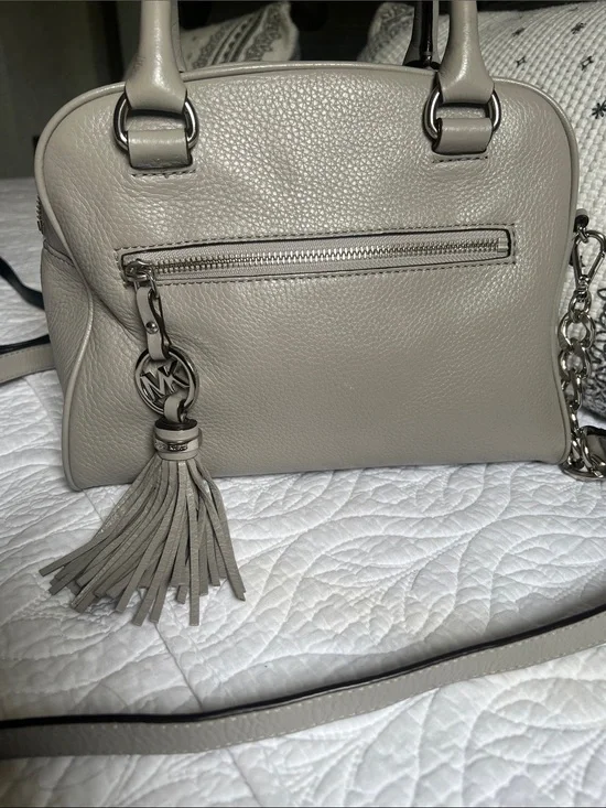 Michael Kors purse. Color pearl grey