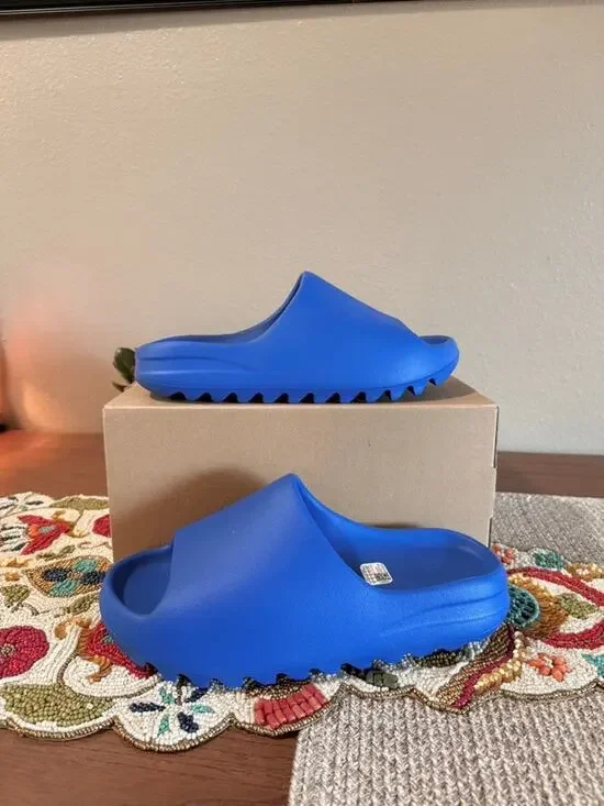 adidas Yeezy Slide Azure Blue Black Onyx Ye YS-01 Foam RNR ID4133