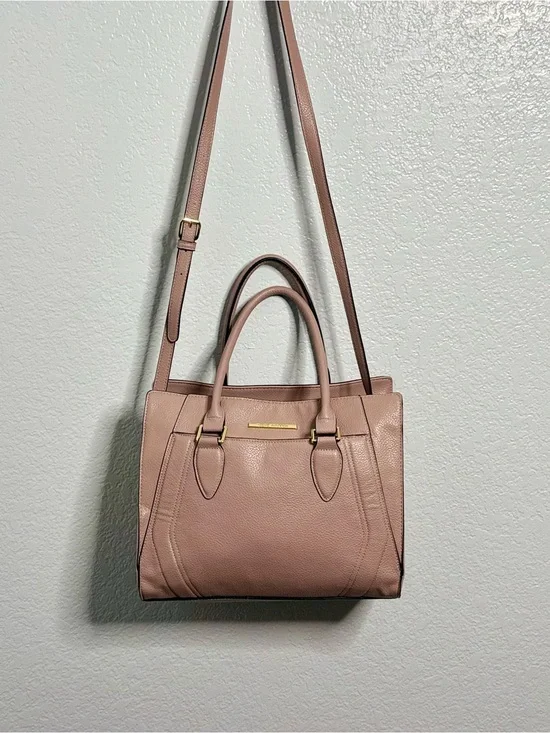 Steve Madden Blush Pink Structured Satchel with Removable Strap