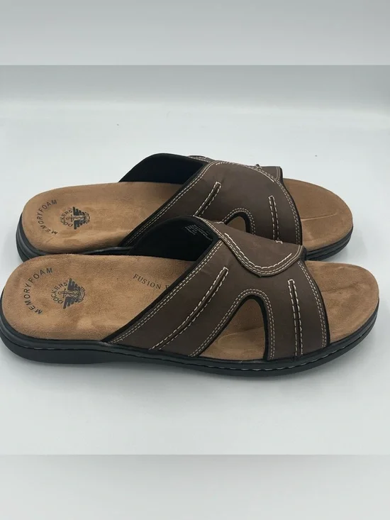 Dockers Sunland Slide Sandals Size Men’s 12W Rust (Dark Brown)