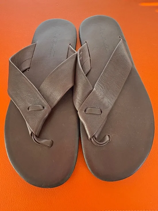 John W. Nordstrom Leather Flip-flops Sandals Men's Size 42, 8.5