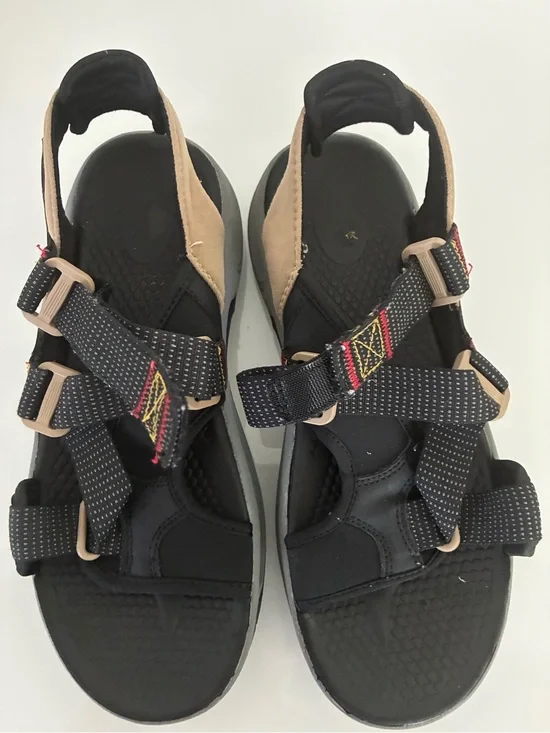 Ozark Trail Black Tan Strap Men's Outdoor Sandals