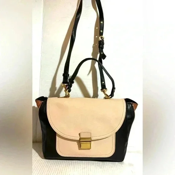 Badgley Mischka multicolors leather satchel handbag