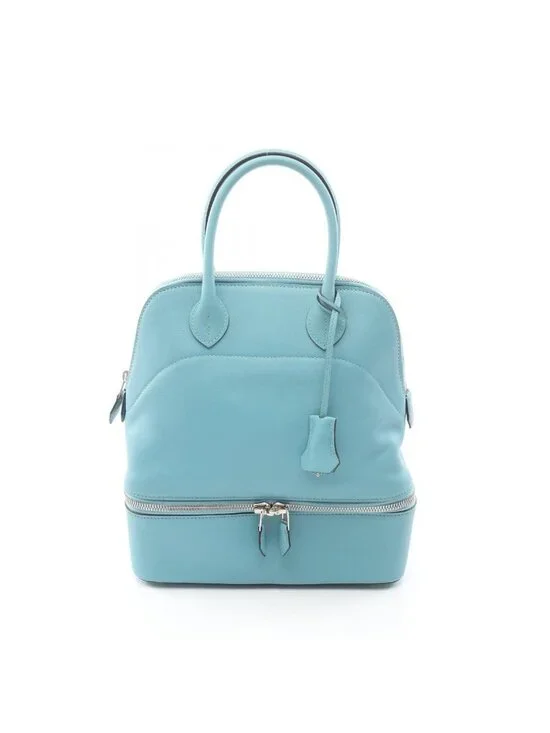 Hermes Handbag Bolide Cles Leather Blue Atoll Blue-At-le