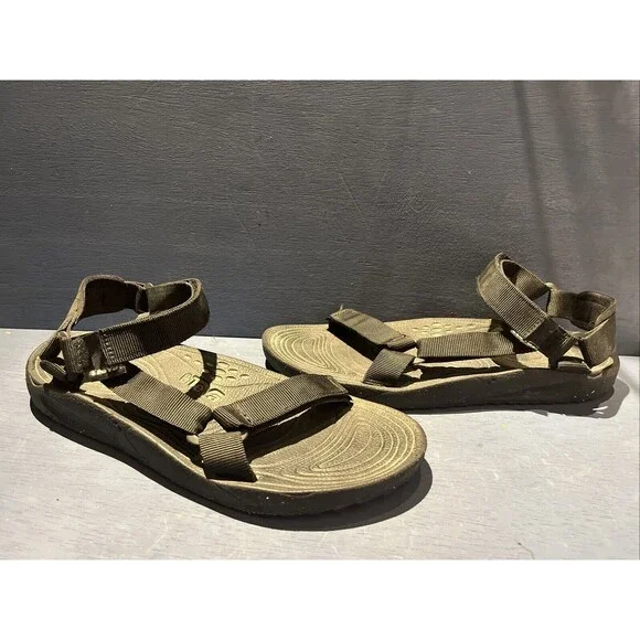 TEVA Mens Size 13 Sandals Shoe Black Textile Terradactyl Sport Hiking Water 6640