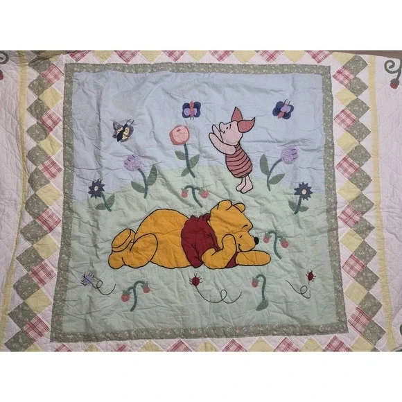 Disney Winnie The Pooh 100 Acre Wood Full Size Quilt 80