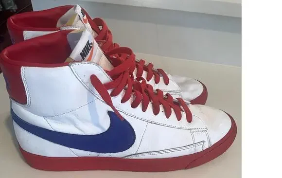 Men's Nike Hightop Red/White/Blue Blazers Size 13