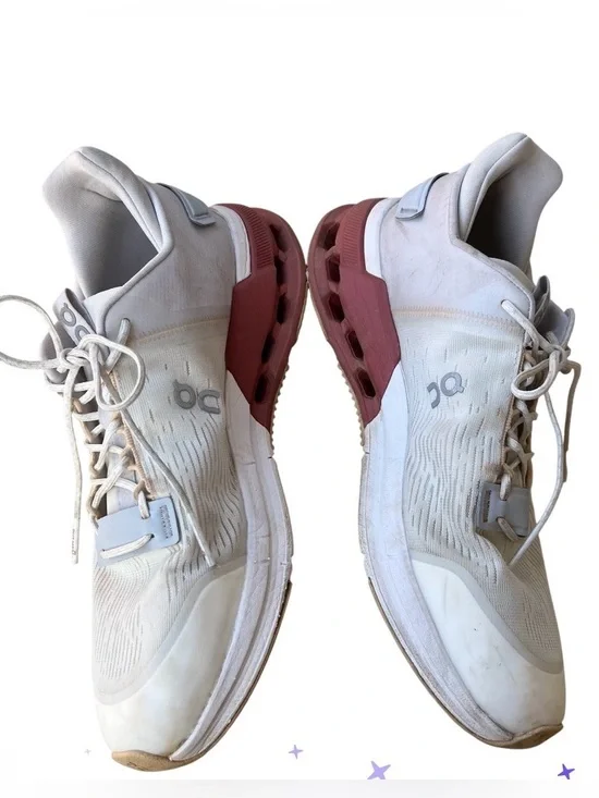 On Cloudnova Flux White Running Shoes Sneakers Men’s Size 9