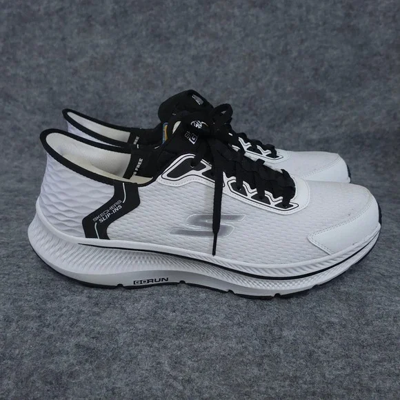 Skechers Mens Hands Free Slip-ins Go Run Consistent 2.0 size 13 White‎ Black