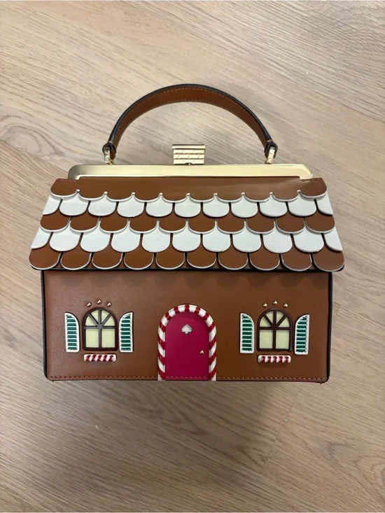 Kate Spade Gingerbread House Novelty Purse