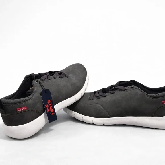 Levi's Men's Charcoal Sneakers with White Sole