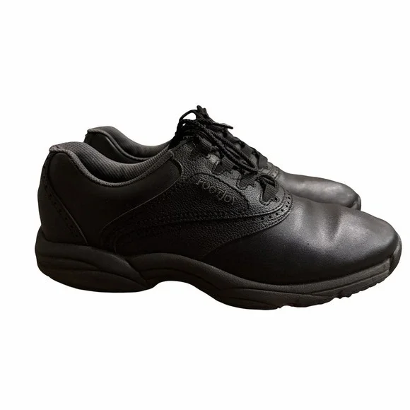 FootJoy FJ GreenJoys Golf Shoes Men's‎ 10.5M Black Leather Oxford Spiked 45449