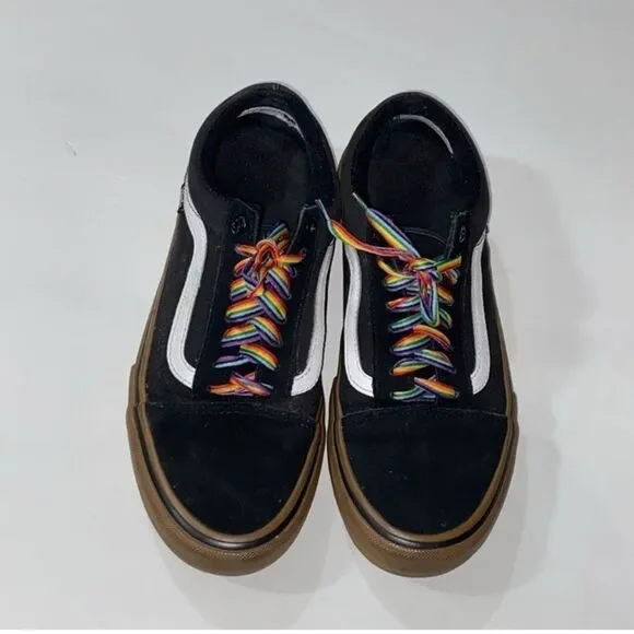 Vans Black Skate Shoe with Red PRO Tag