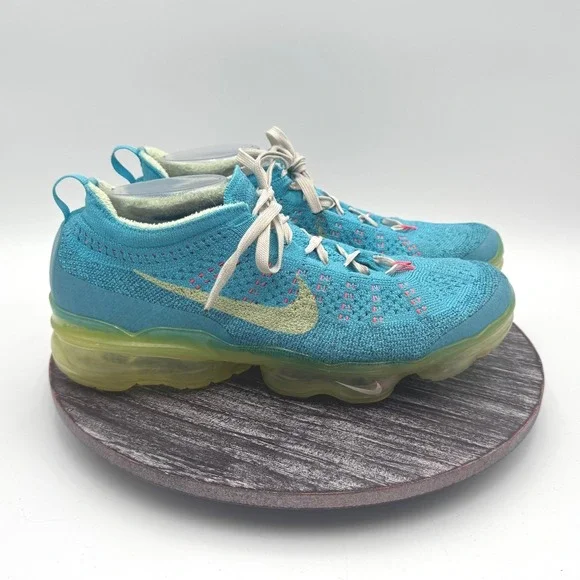 Nike Air VaporMax Flyknit 3 Sneakers Mens 9 Blue Volt‎ Running Shoes DV1628-400