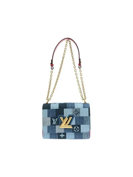 Louis Vuitton Denim Monogram Twist MM Shoulder