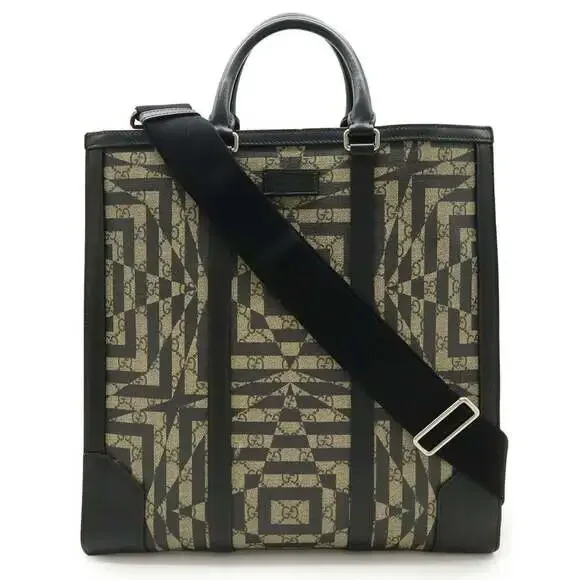 GUCCI Black Leather Shoulder Bag