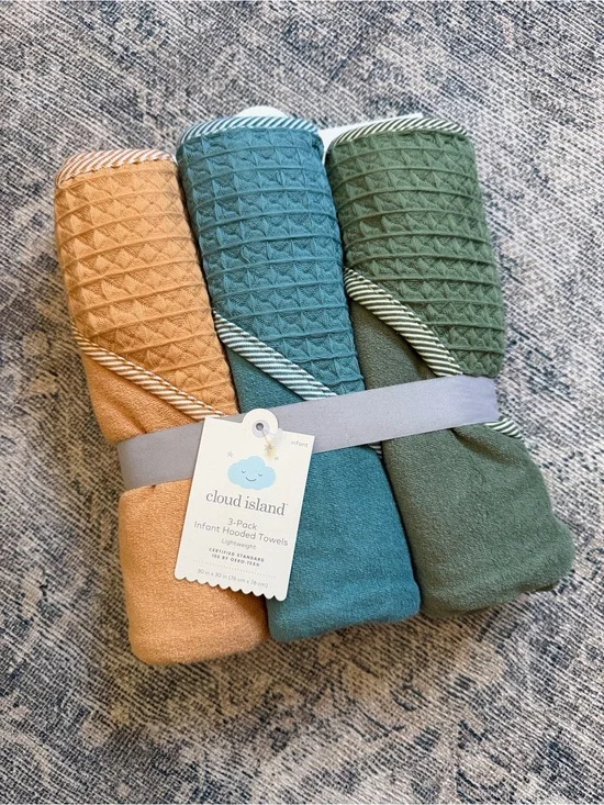 Cloud island baby towels