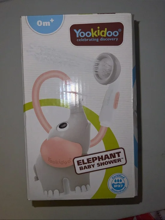 Elephant Baby Shower - Pink & Gray Kids Bath Toy