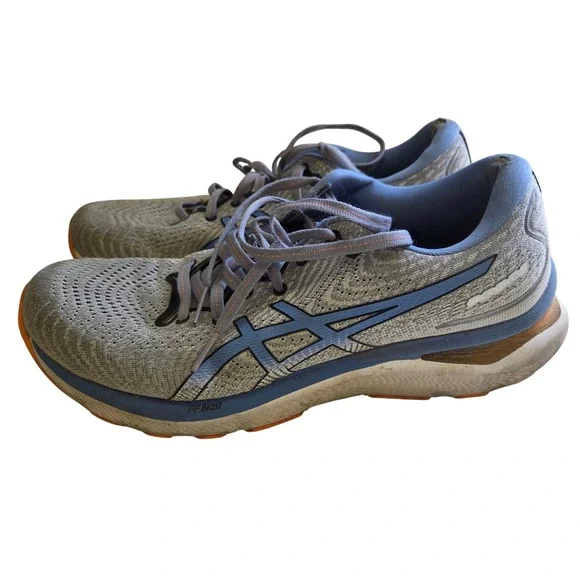 ASICS Gel-Kayano 28 Mens Running Shoes Grey Blue 1011B563 Size 9.5 US