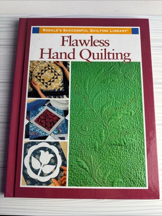 's Flawless Hand Quilting Book — Burgundy & Green