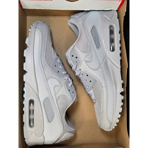 Nike Air Max 90 Wolf Grey Mens Running‎ Shoes CN8490-001 Size 9 Brand New