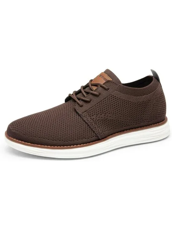 Bruno Marc Men's Brown Ethylene Vinyl Acetate Lace up Lightweight Sneakers