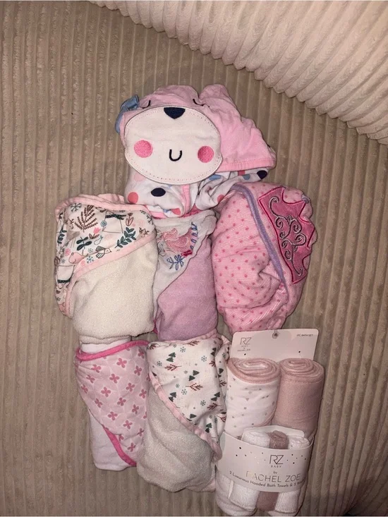 Baby Hooded Towel & Washcloth Set