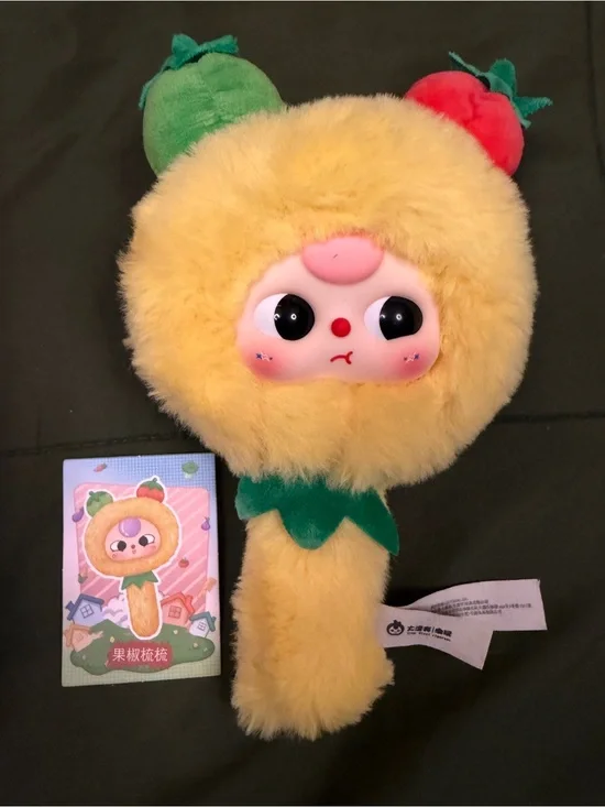Baby Three Yellow Plush Hair Comb confirmed