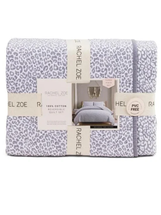 Rachel Zoe Reversible Cotton Quilt Set