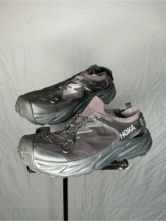 Hoka One One Shoes Men 11.5 Black Hopara 2 Hiking Sandal Outdoors Casual