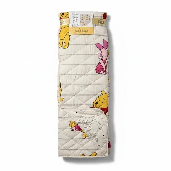 Disney Winnie the Pooh Twin Quilted Blanket - New with tags