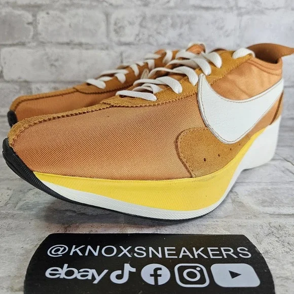 Nike Moon Racer QS Monarch Amarillo 2018 Sneaker BV7779 800 Men's Size 12