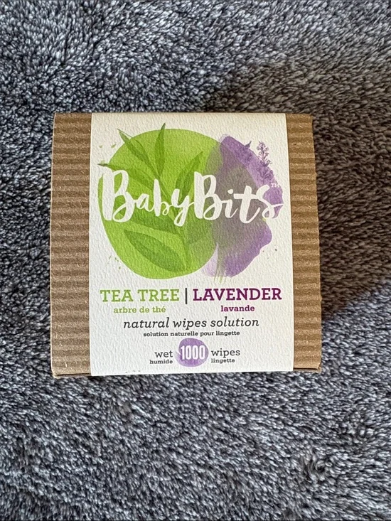 Tea Tree & Lavender Natural Wipes Solution for Baby Cloth Diaper by Baby Bits