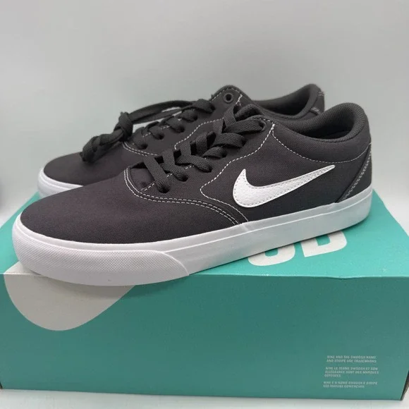 Nike SB Charge CNVS Mens Size 8 Thunder Grey White Skate Shoes CD6279-005