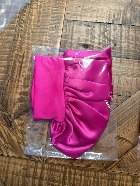 Hot Pink Satin Headwrap/Turban