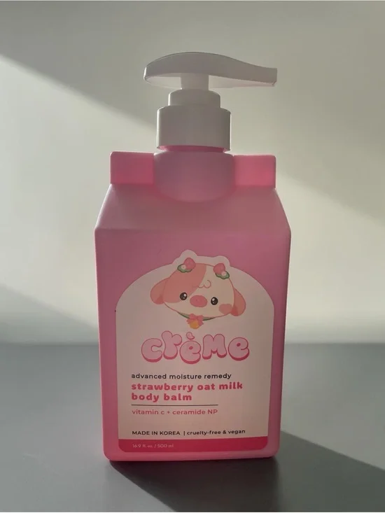 Crème Strawberry Oat Milk Body Balm — Hydrating Kids Balm
