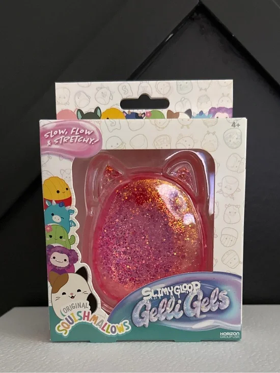 Squishmallows Pink Glitter Gelli Gels Stretchable Bath Toy