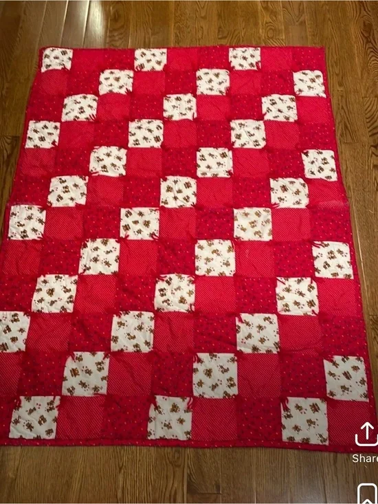Baby/Youth Handmade Teddy Bear Quilt