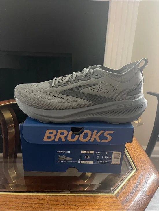 Brooks Men's Grey Running Shoe — Glycerin Style