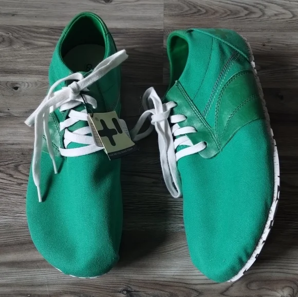 OeTZI Madlib MV Green Canvas Leather Lace Up Shoes Sneakers Size 45 US M12 W15