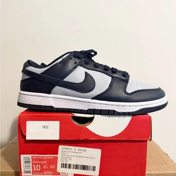 Used Nike Dunk Low Retro - Georgetown Size 10