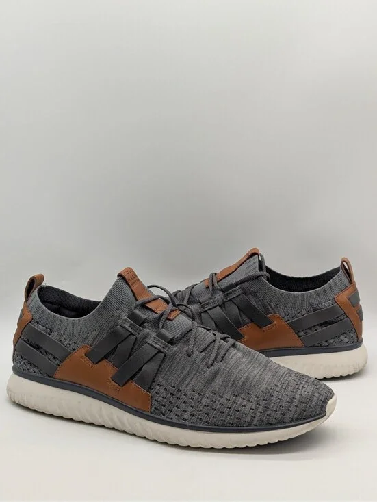 Cole Haan GrandMotion Stitchlite Men's Size 14 M Gray Woven Shoes Casual C27734