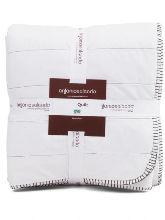 ANTONIO SALGADO White Cotton Quilt