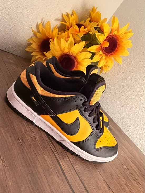 Nike Black and Yellow Low-Top Sneakers