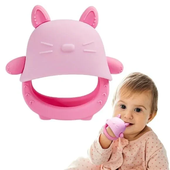 Baby Teething Pacifier, Silicone Teething Toy for Babies 3-6 Months