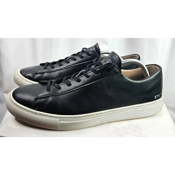 BYLT Everyday 2 Mens Size 12 Shoes Full Grain Leather‎ Casual Sneakers Black